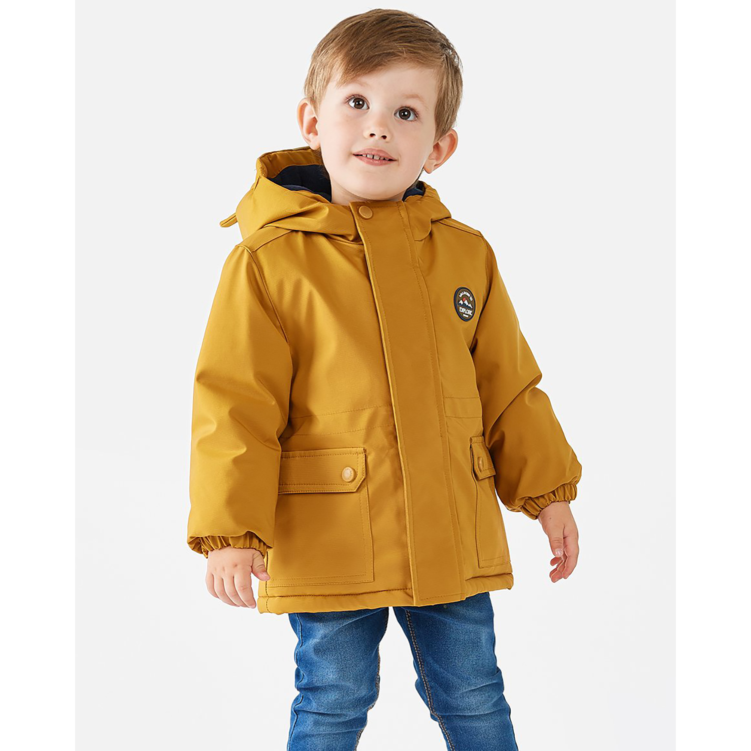 Куртка Baby Gо цвет желтый AW21-IN58bb-D3 купить по цене 599 ₽ в  интернет-магазине Детский мир