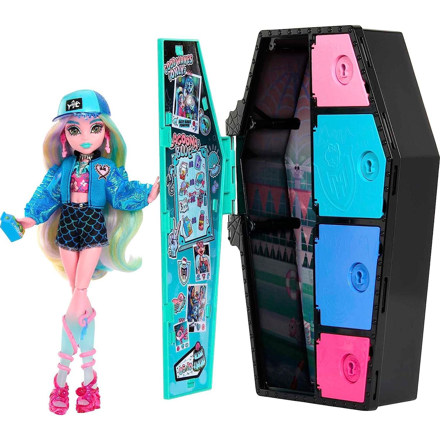 Кукла Monster High Skulltimate Secrets Series 1 Lagoona HKY64 купить по  цене 5699 ₽ в интернет-магазине Детский мир