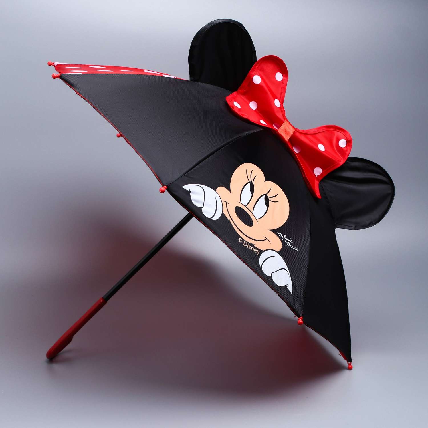 Зонт Disney детский Минни Маус с ушками 1670942 - фото 2