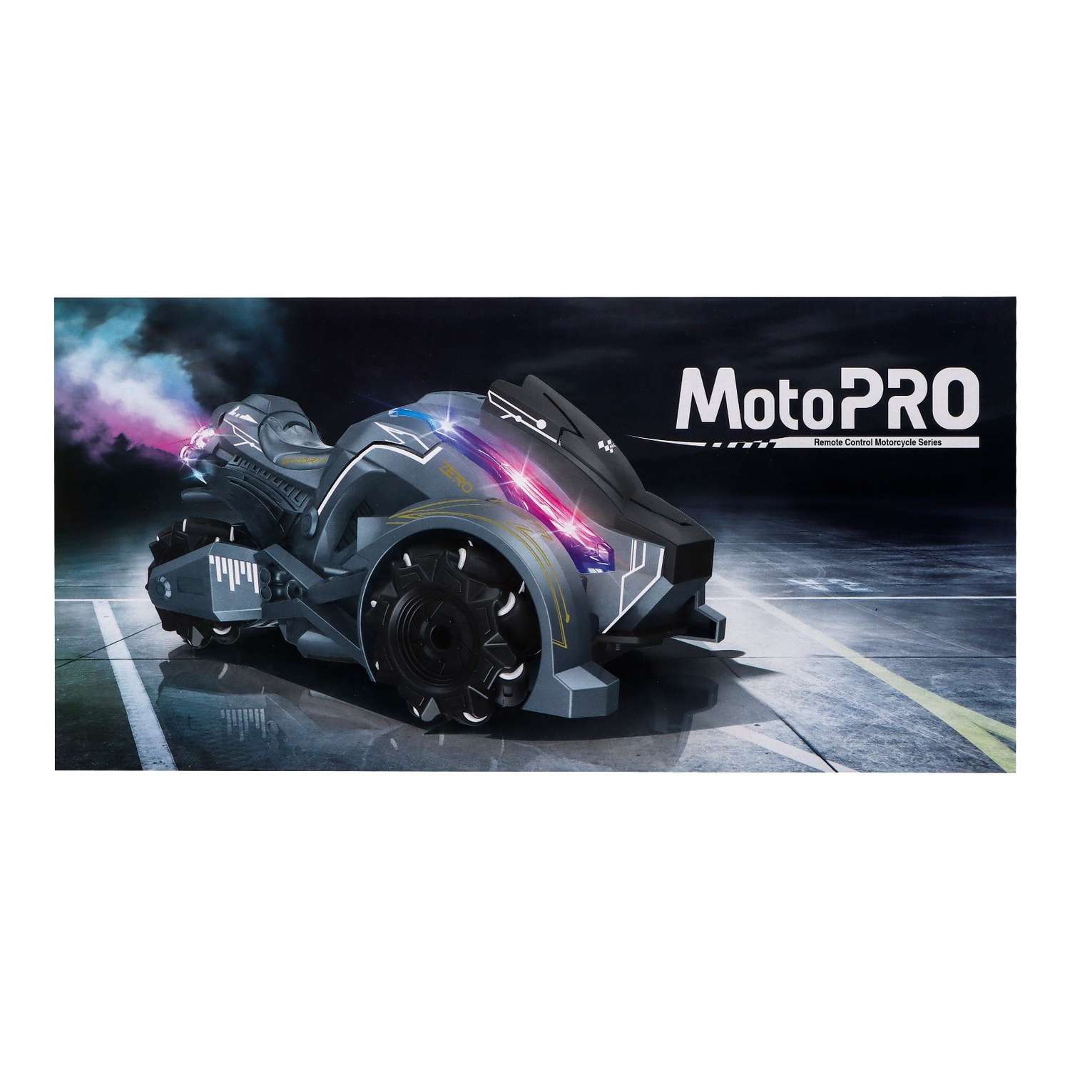 Машина Автоград радиоуправляемая MotoPRO эффект дыма свет работает от аккумулятора цвет серый - фото 7