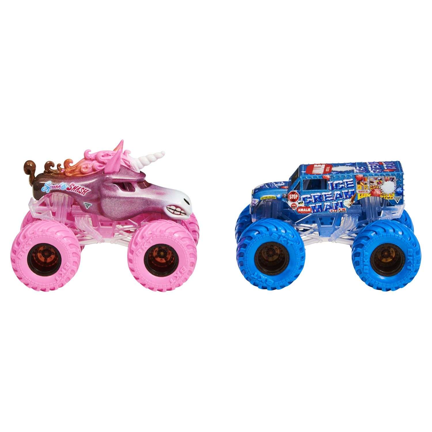 Машинка Monster Jam 1:64 2шт SprklSmashVIceCreamTruck6044943/20125067 6044943 - фото 4