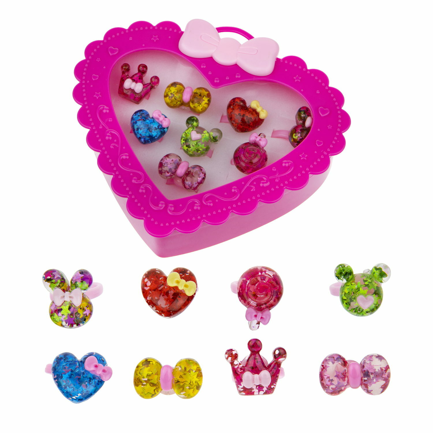 Набор бижутерии 1TOY Sweet heart Bijou 8 колец леденцы - фото 4