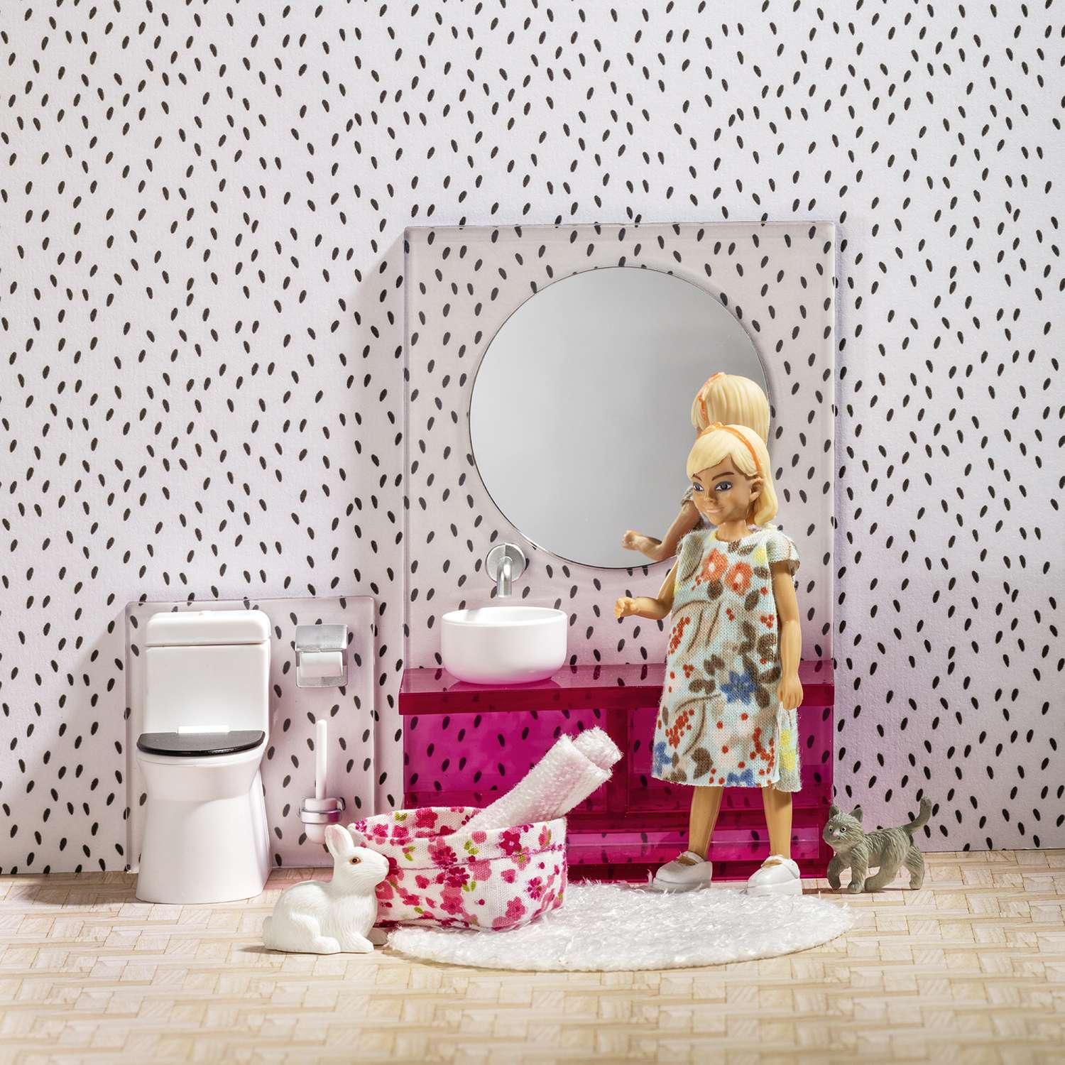 Обустройство ванной комнаты для кукол своими руками