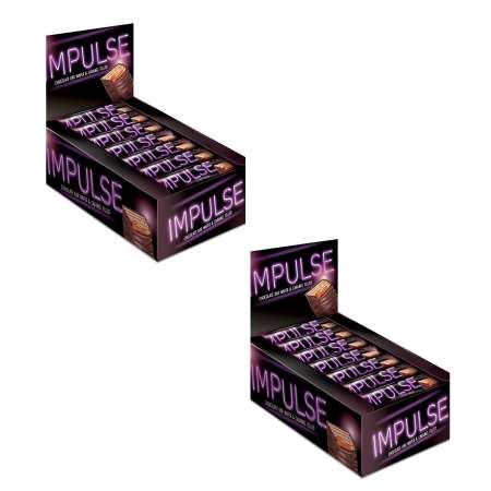 Батончики KDV Impulse шоколадные 2 упаковки по 24 штуки