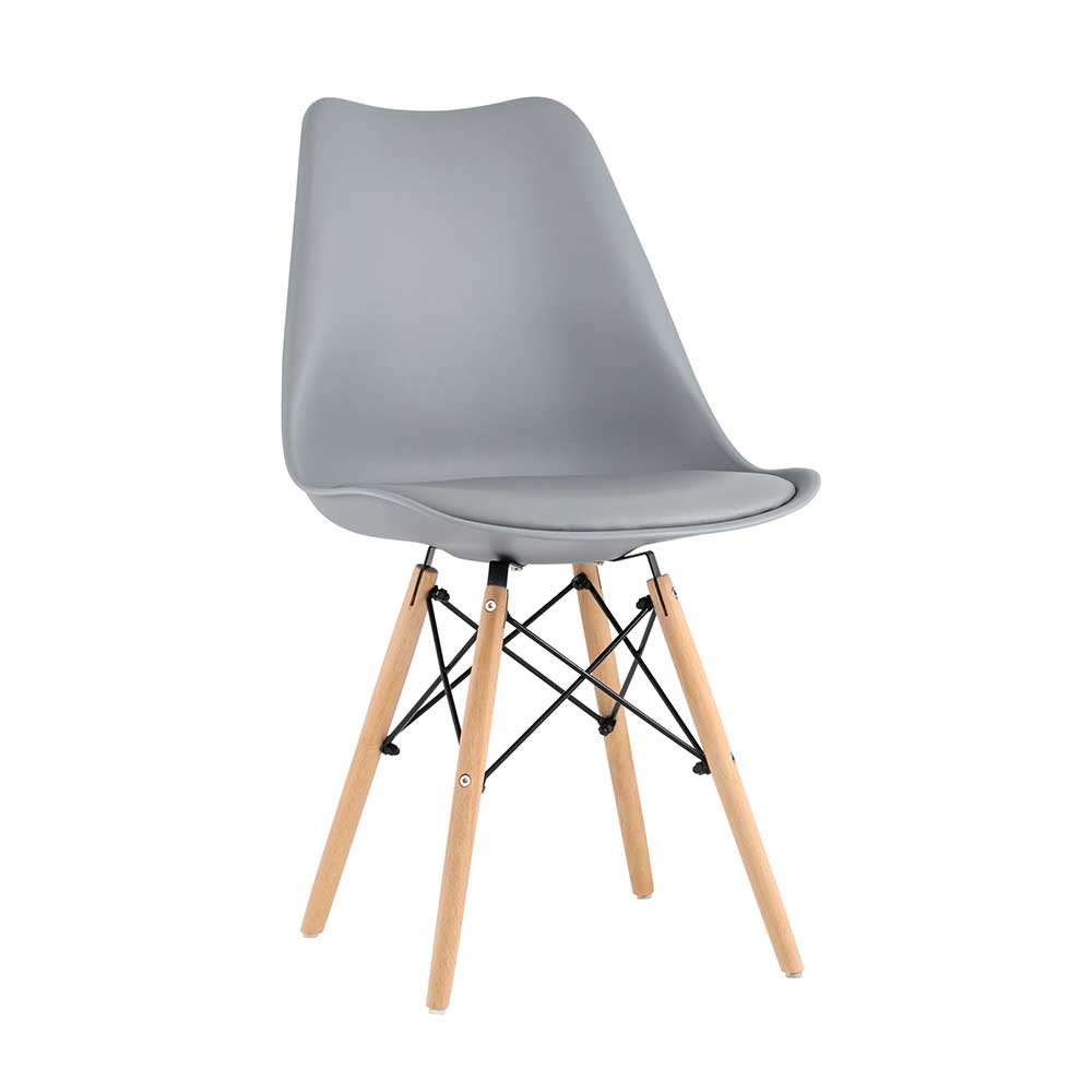 Стул Stool Group для кухни DSW EAMES Soft Freames серый - фото 1