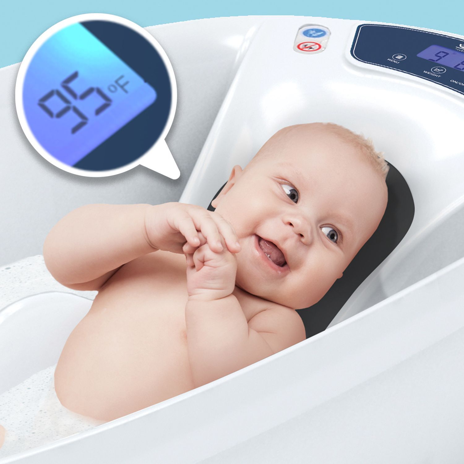Ванночка Baby Patent Aqua Scale V3 с электронными весами и термометром ASV3GENW001 - фото 11