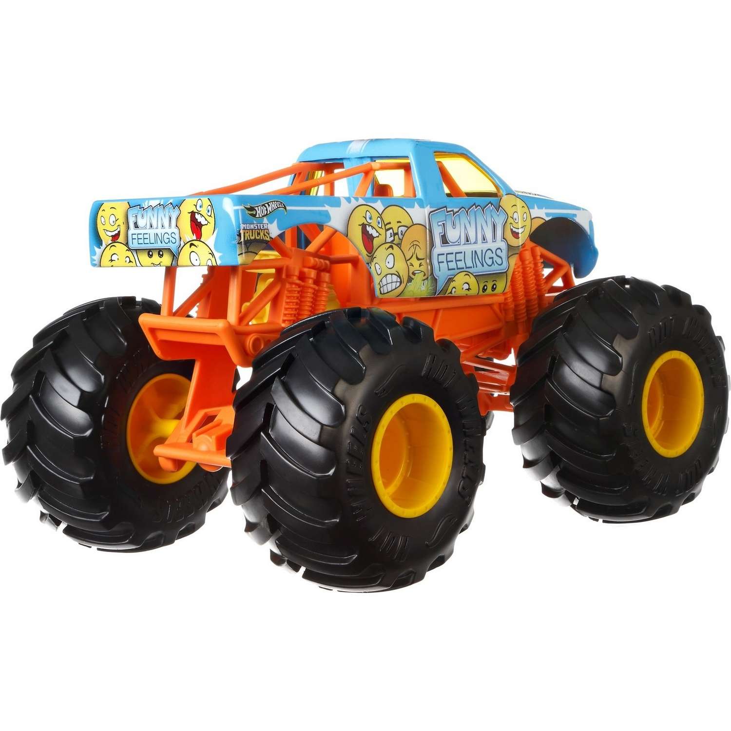 Машинка Hot Wheels Monster Trucks 1:24 Фанни Филингс GBV40 FYJ83 - фото 3