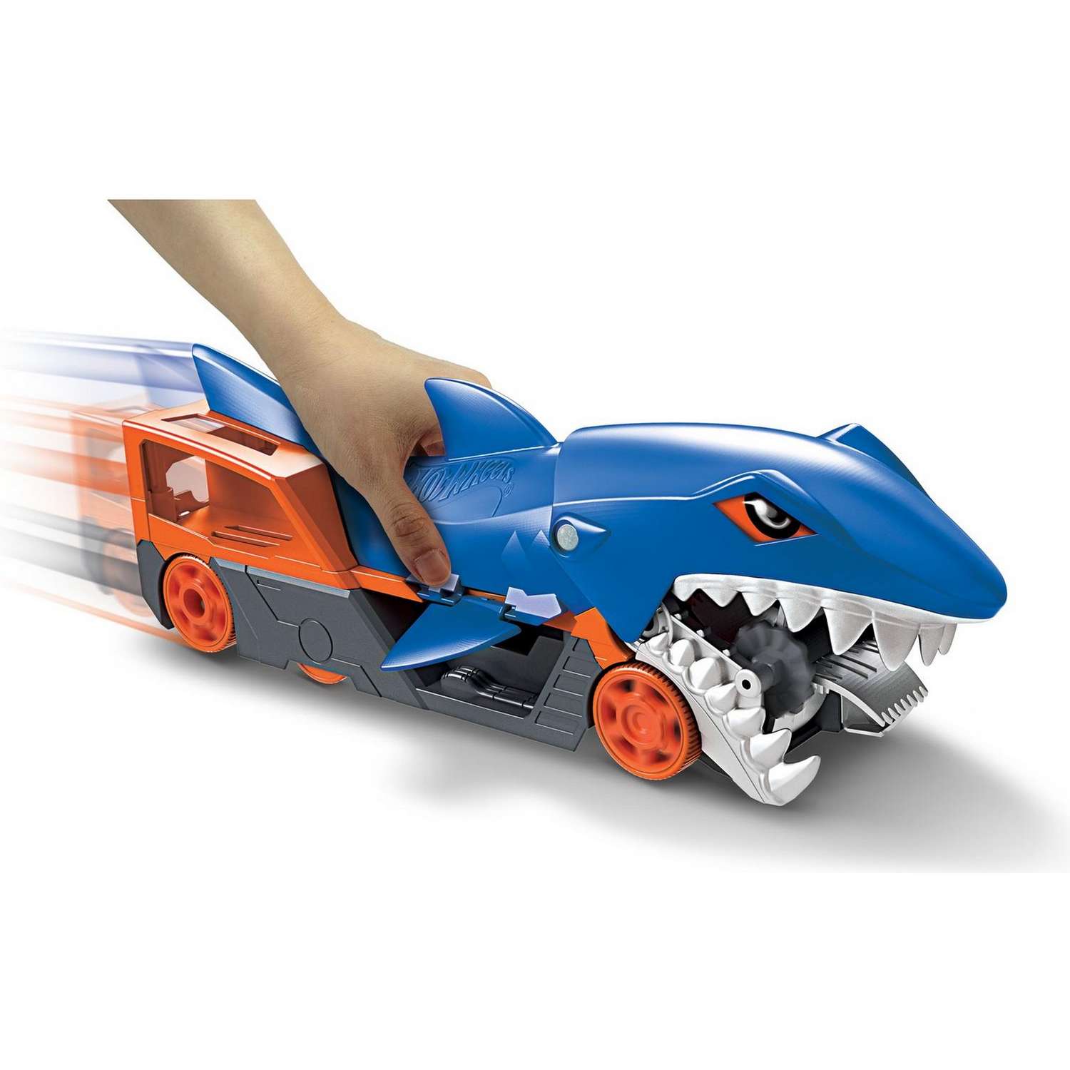 Набор игровой Hot Wheels Грузовик Голодная акула с хранилищем для машинок GVG36 GVG36 - фото 10
