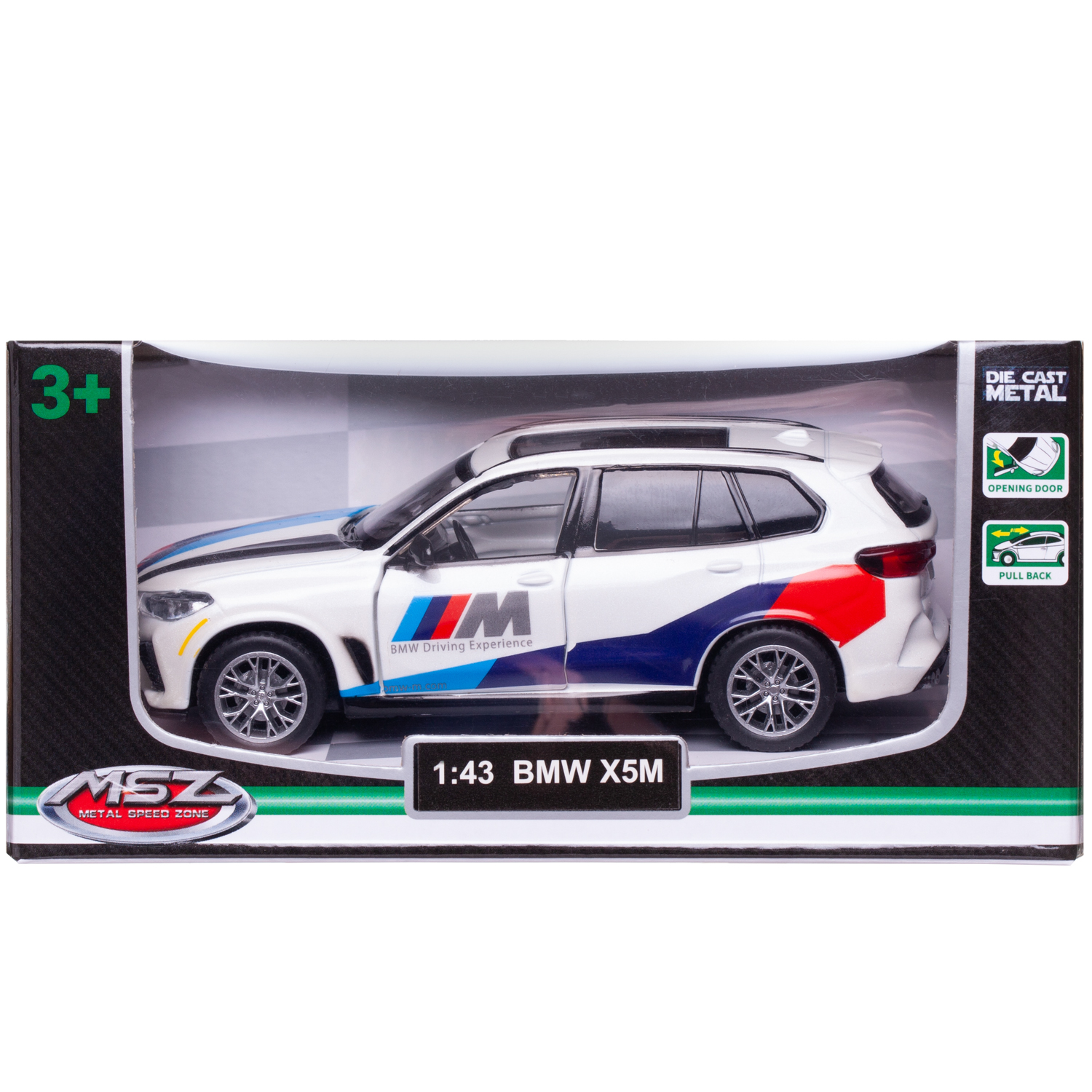 Автомобиль Abtoys BMW MSZ 1:43 инерционный белый WE-16393W - фото 2