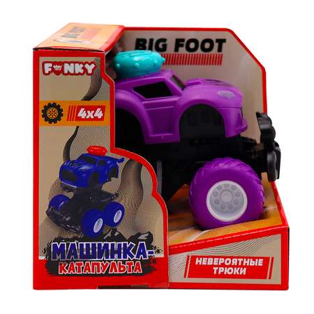 Монстр-трак Funky Toys катапульта фиолетовый