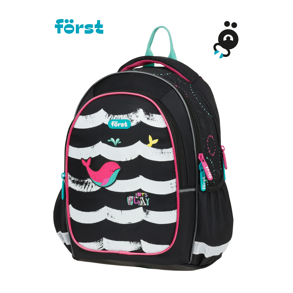 Рюкзак Forst F-Cute Whale 37*29*17см 3 отделения 2 кармана эргономичная спинка - фото 2