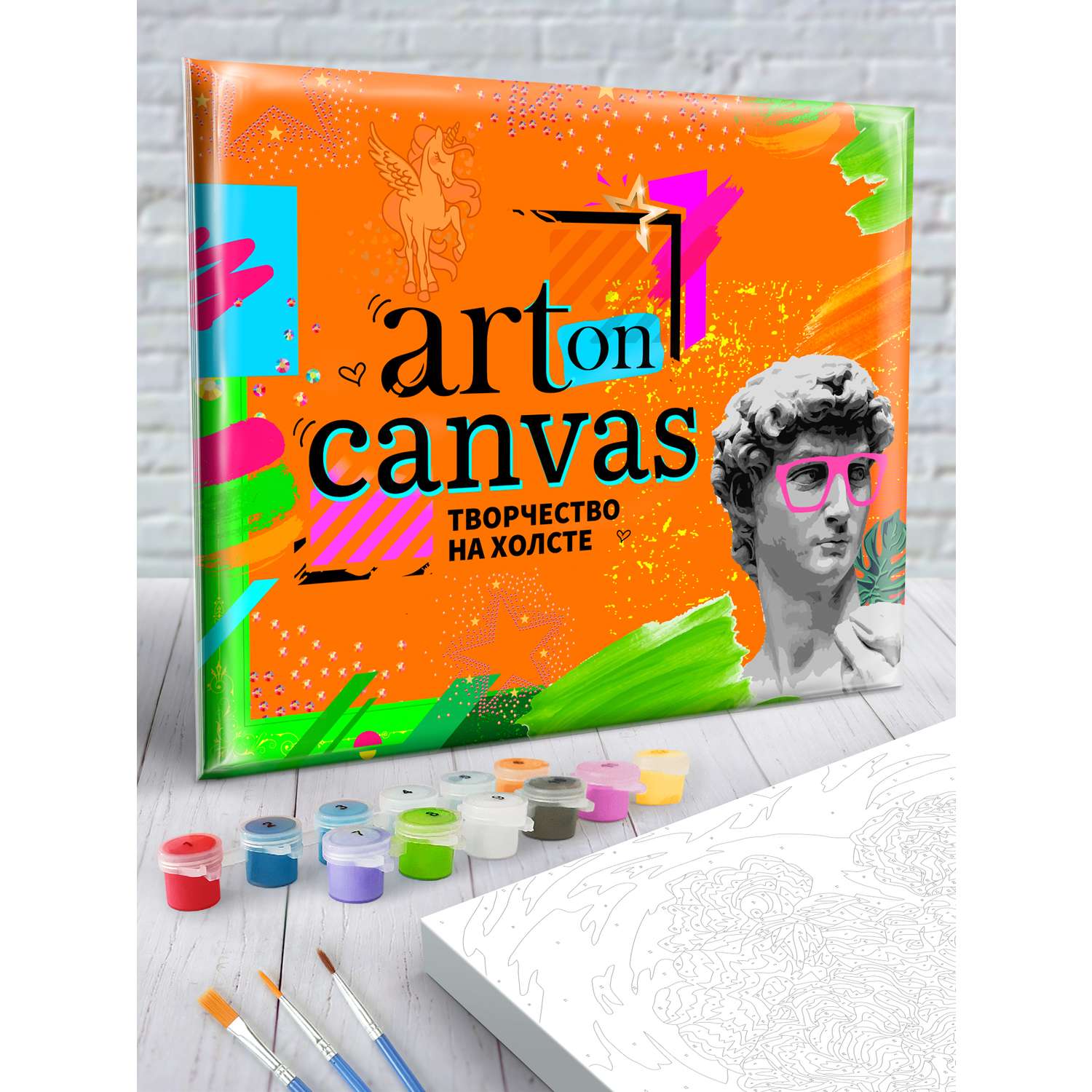 Картина по номерам Art on Canvas холст на подрамнике 40х50 см Авангард-Джаконда - фото 9