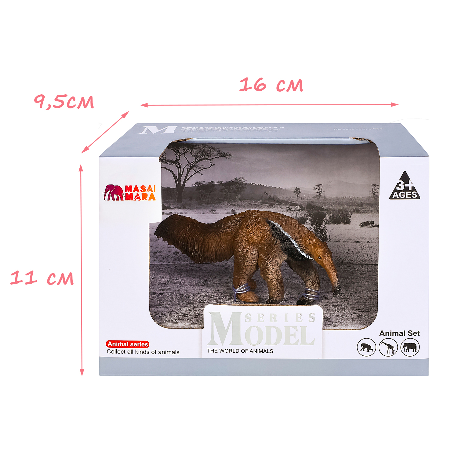 Игрушка фигурка Masai Mara Гигантский муравьед Мир диких животных MM211-148  купить по цене 629 ₽ в интернет-магазине Детский мир