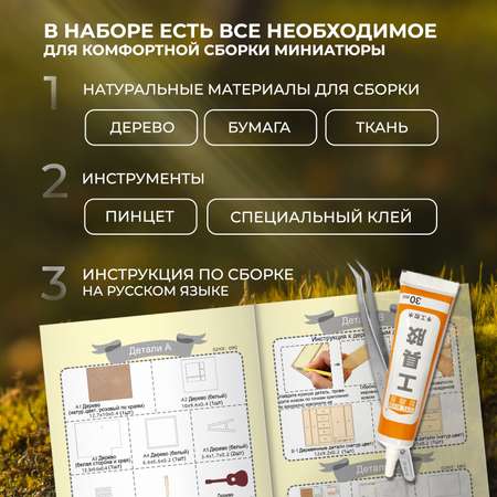 Румбокс Yarvita Интерьерный конструктор миниатюра Скандинавия DIY House