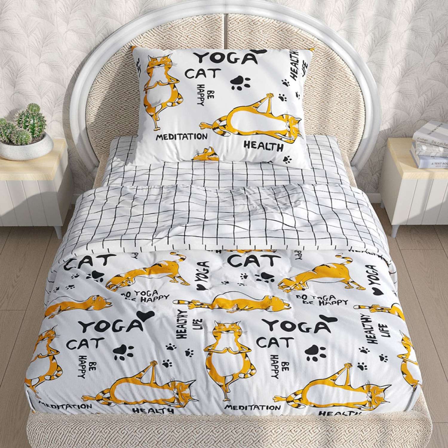 Комплект постельного белья Anna Maria Yogacat/Торино 1.5 спальный - фото 1