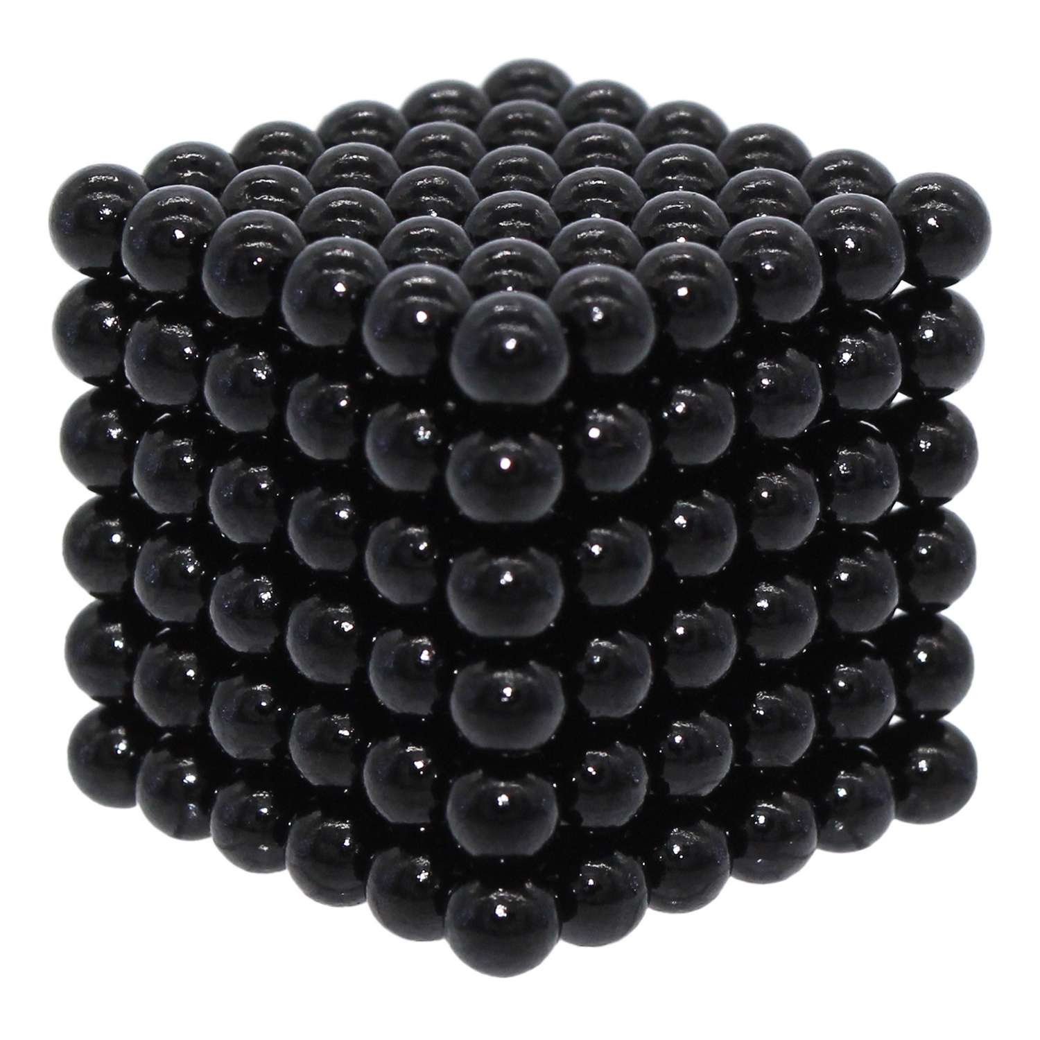 Головоломка магнитная Magnetic Cube черный неокуб 216 элементов - фото 6