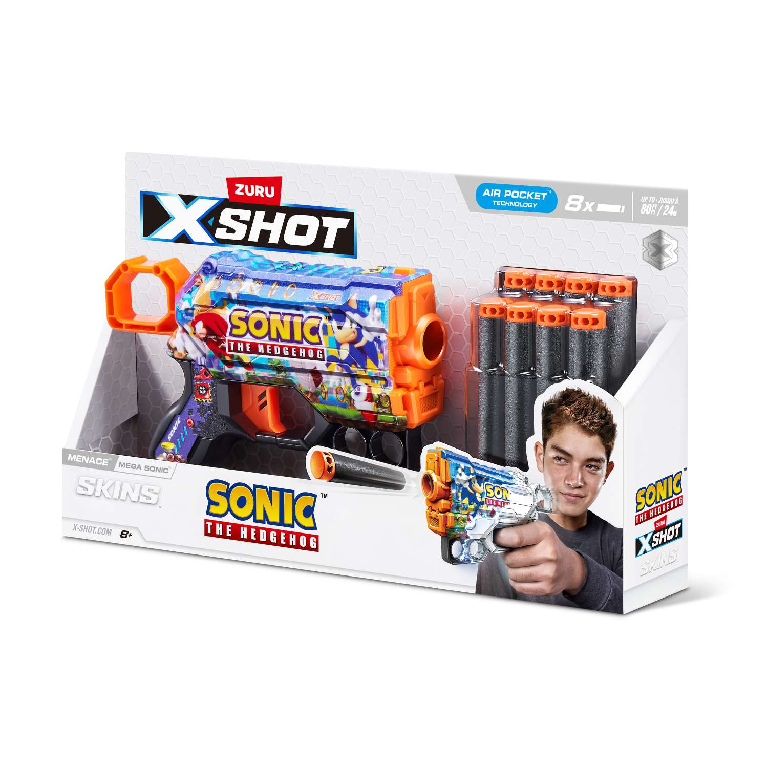 Набор для стрельбы X-Shot Skins Menace Sonic в ассортименте 36679 - фото 17