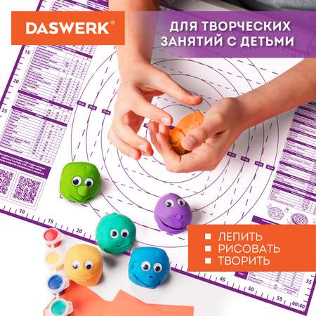 Коврик силиконовый DASWERK антипригарный для выпечки теста и духовки 40х60 см