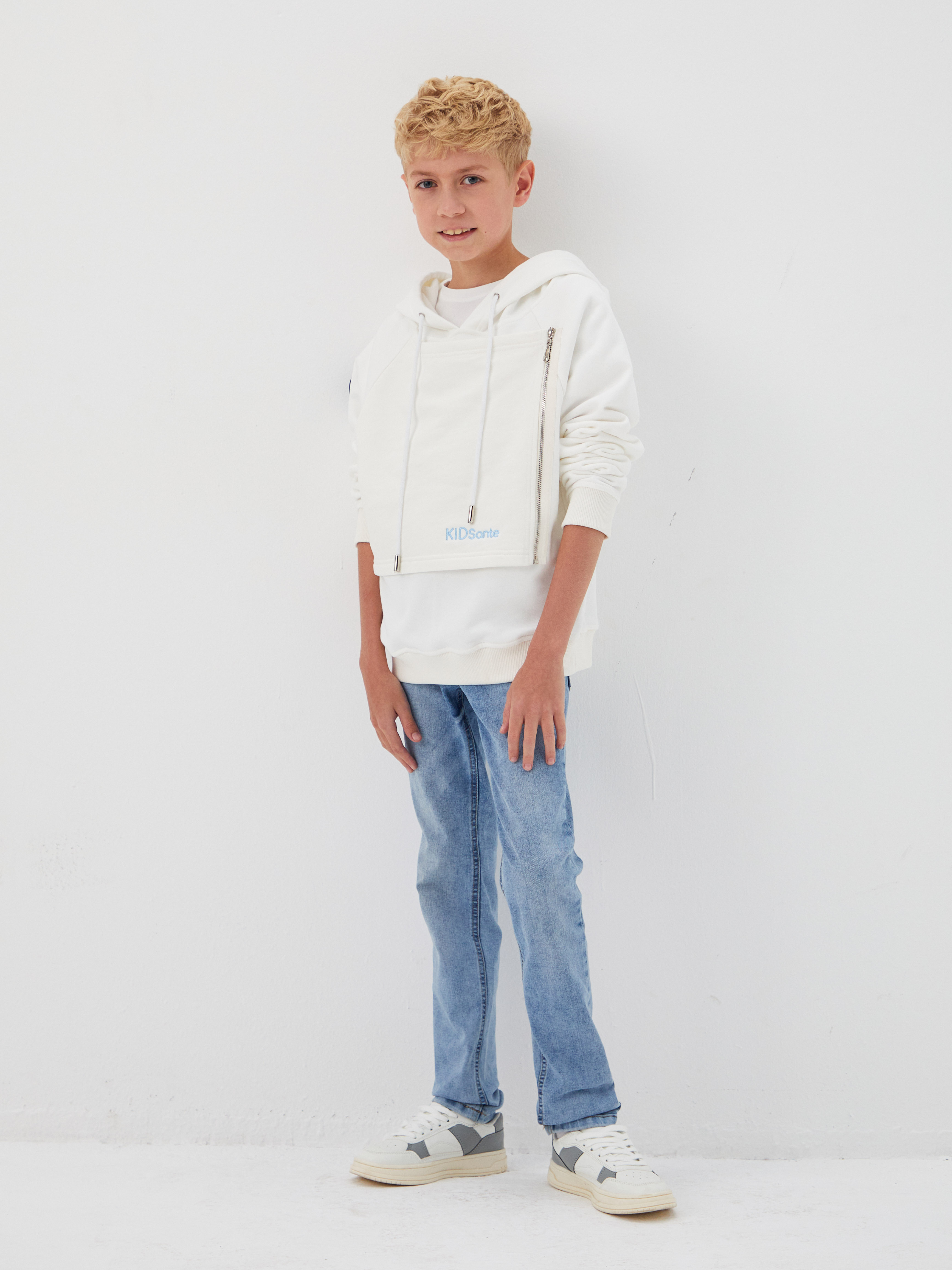 Худи KIDSANTE HUDI-FUT-WHITE-M - фото 2