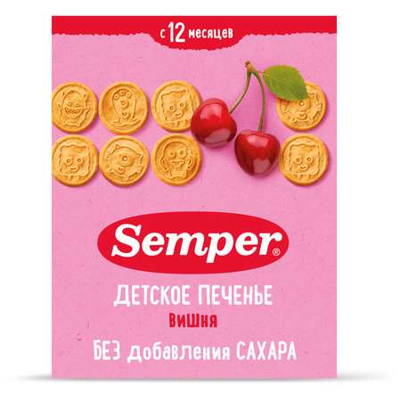 Печенье Semper вишня 80г с 12месяцев