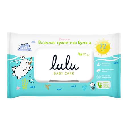 Туалетная бумага влажная LULU 72шт 010018