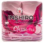 Туалетная бумага Inshiro Classic Pink 2 слоя 4 рулона