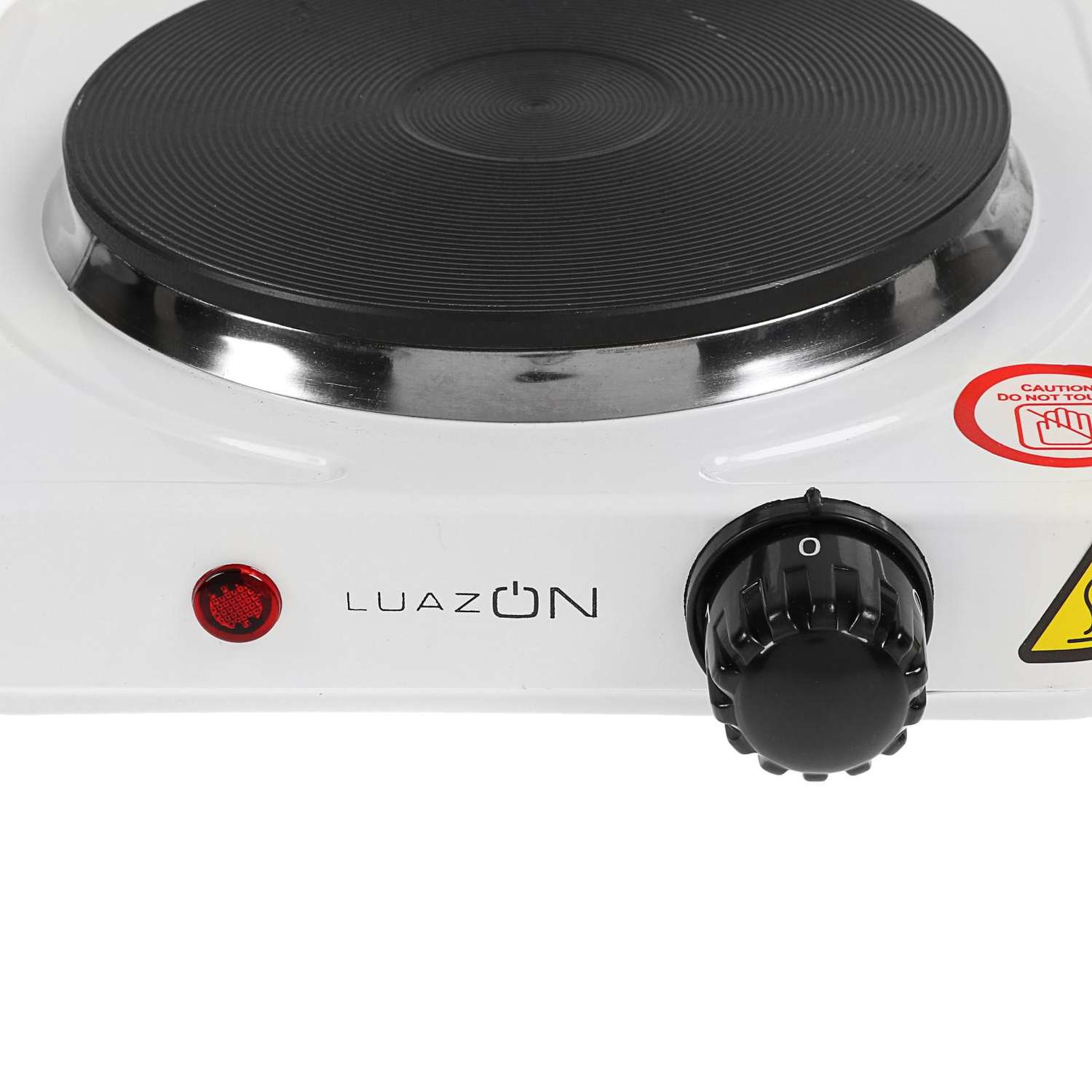 Плитка Luazon Home электрическая LHP-002 1 конфорка 1000 Вт нагреватель диск белая - фото 3
