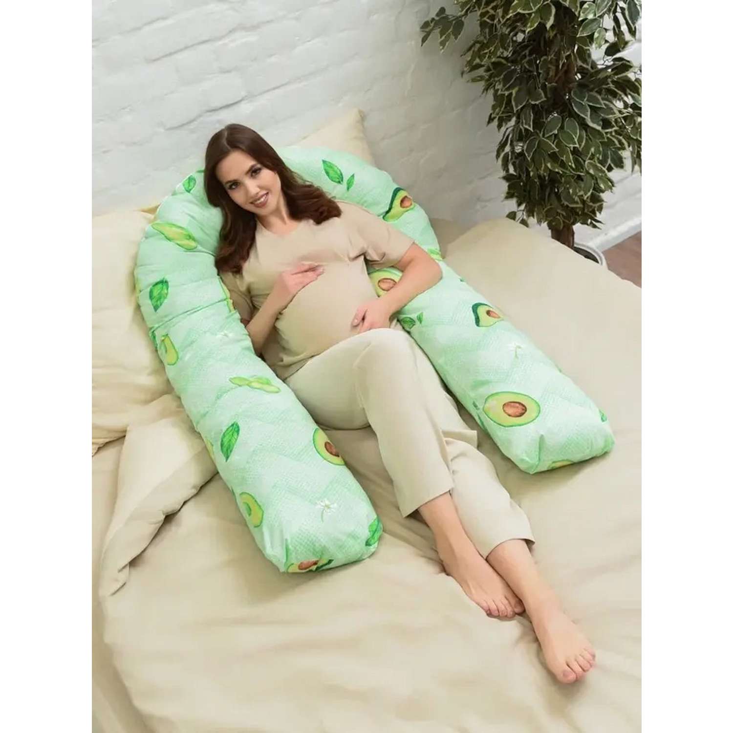Наволочка на подушку Носики-Курносики для беременных - фото 6