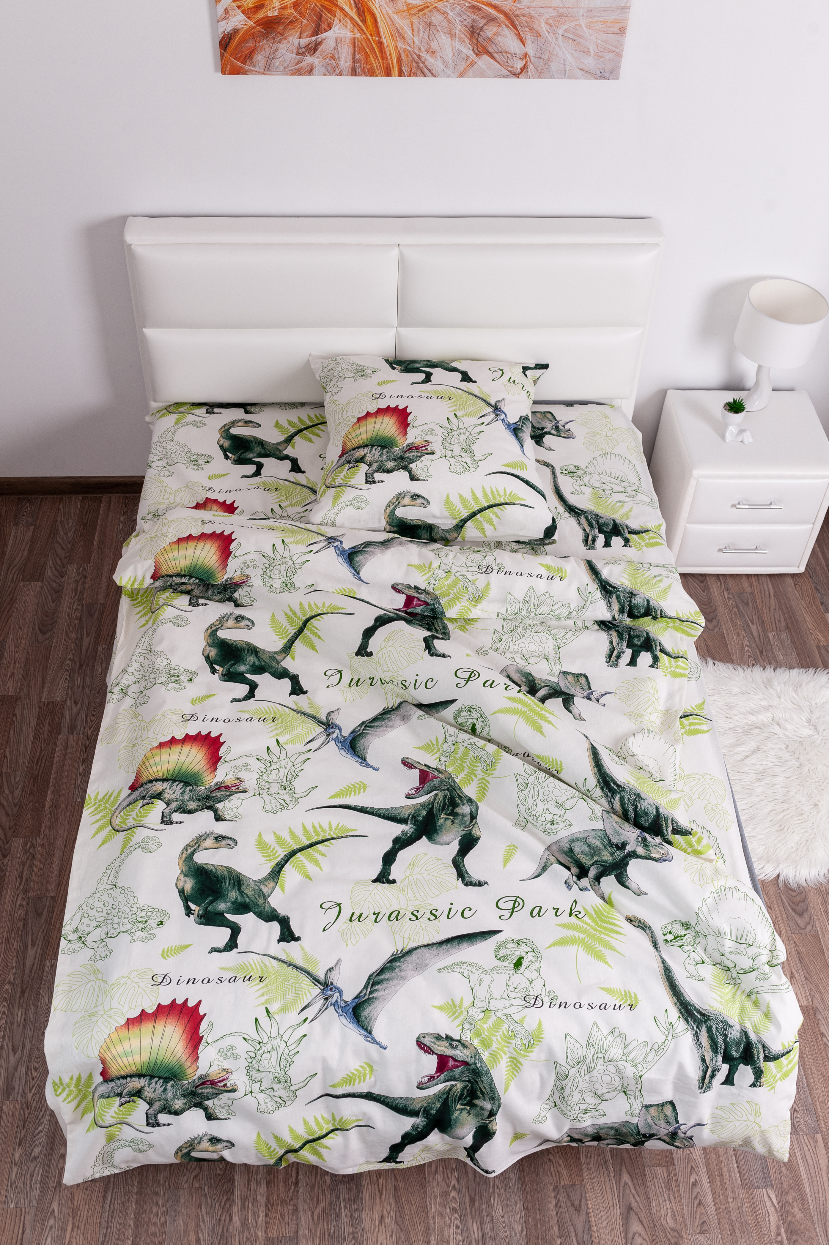 Комплект постельного белья MILANIKA Динозавры 3 предмета - фото 2
