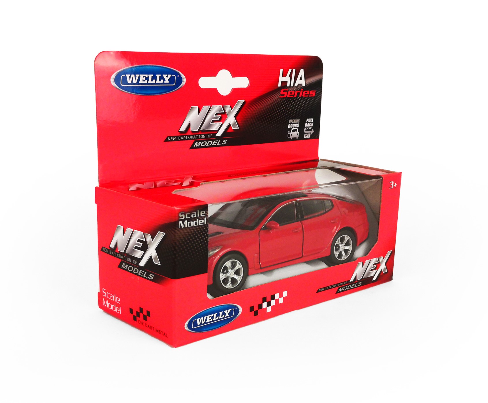 Машинка WELLY 1:38 KIA Stinger цвет в ассортименте 43759W - фото 8