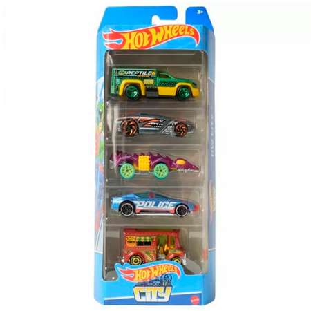 Набор машинок 5 шт Hot Wheels city