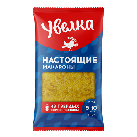 Макароны Увелка Гребешки 450 г из твердых сортов пшеницы