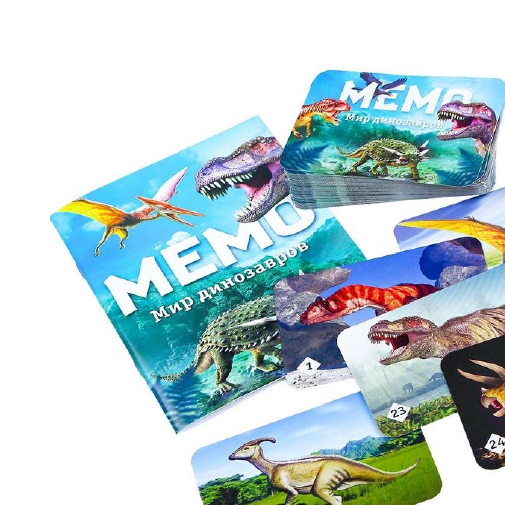 Настольные развивающие игры Нескучные игры для детей для всей семьи Мемо Мир динозавров - 3 шт - фото 6
