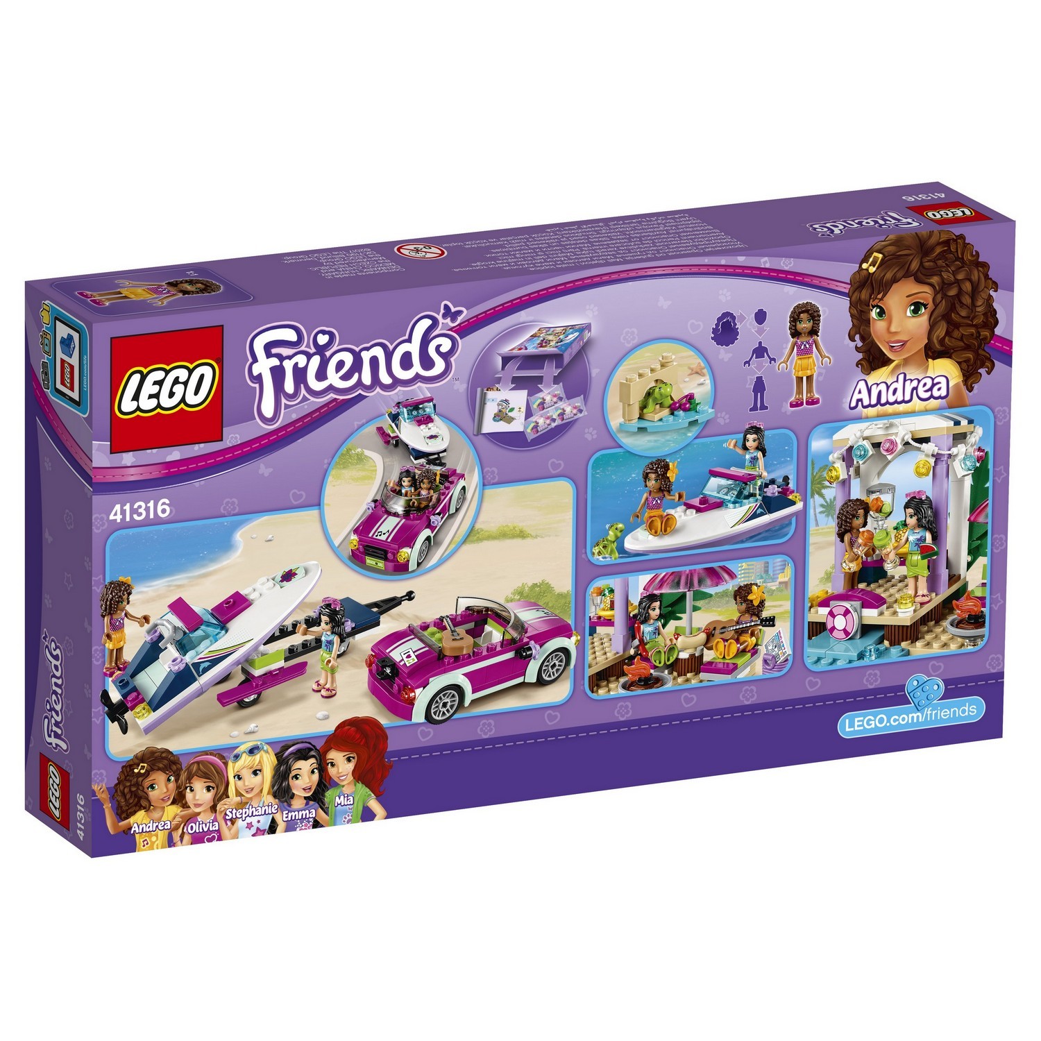 Конструктор LEGO Friends Скоростной катер Андреа (41316) - фото 3