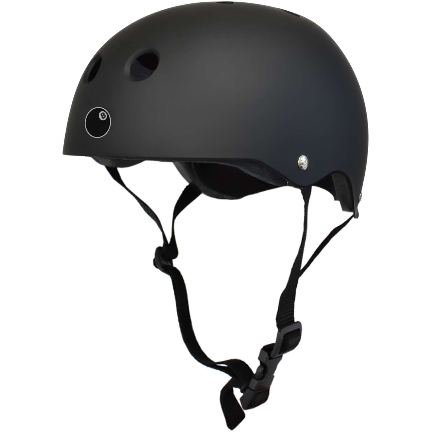 Шлем защитный спортивный Eight Ball Black (чёрный) / размер XL / возраст 14+ / обхват головы 55-58 см. / для детей - фото 1