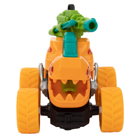 Машинка KiddieDrive с фрикционным механизмом и пушкой Динобласт Big wheels оранжевая
