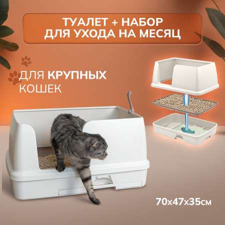 Закрытые туалеты для кошек