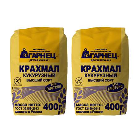 Крахмал Garnec без глютена кукурузный 400г*2