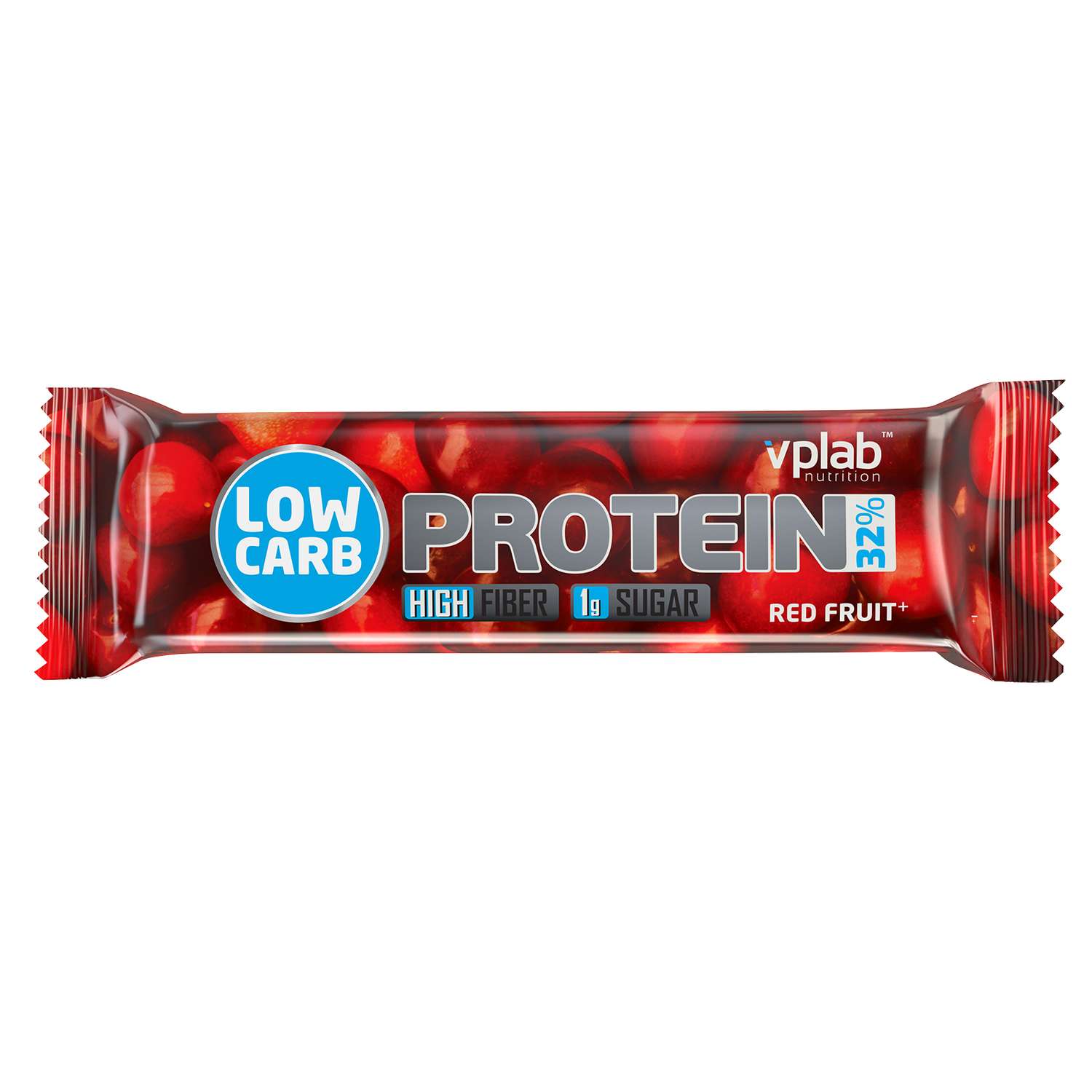 Батончик VPLAB Low Carb Protein Bar красные ягоды 35г - фото 1