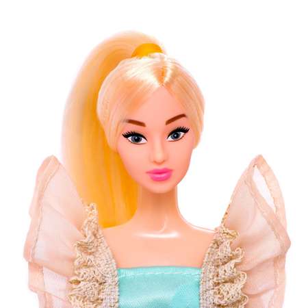 Кукла-модель Happy Valley Шарнирная «Нежные мечты» в бежево-бирюзовом платье
