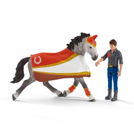 Набор SCHLEICH Мия берёт барьер 14предметов 42443