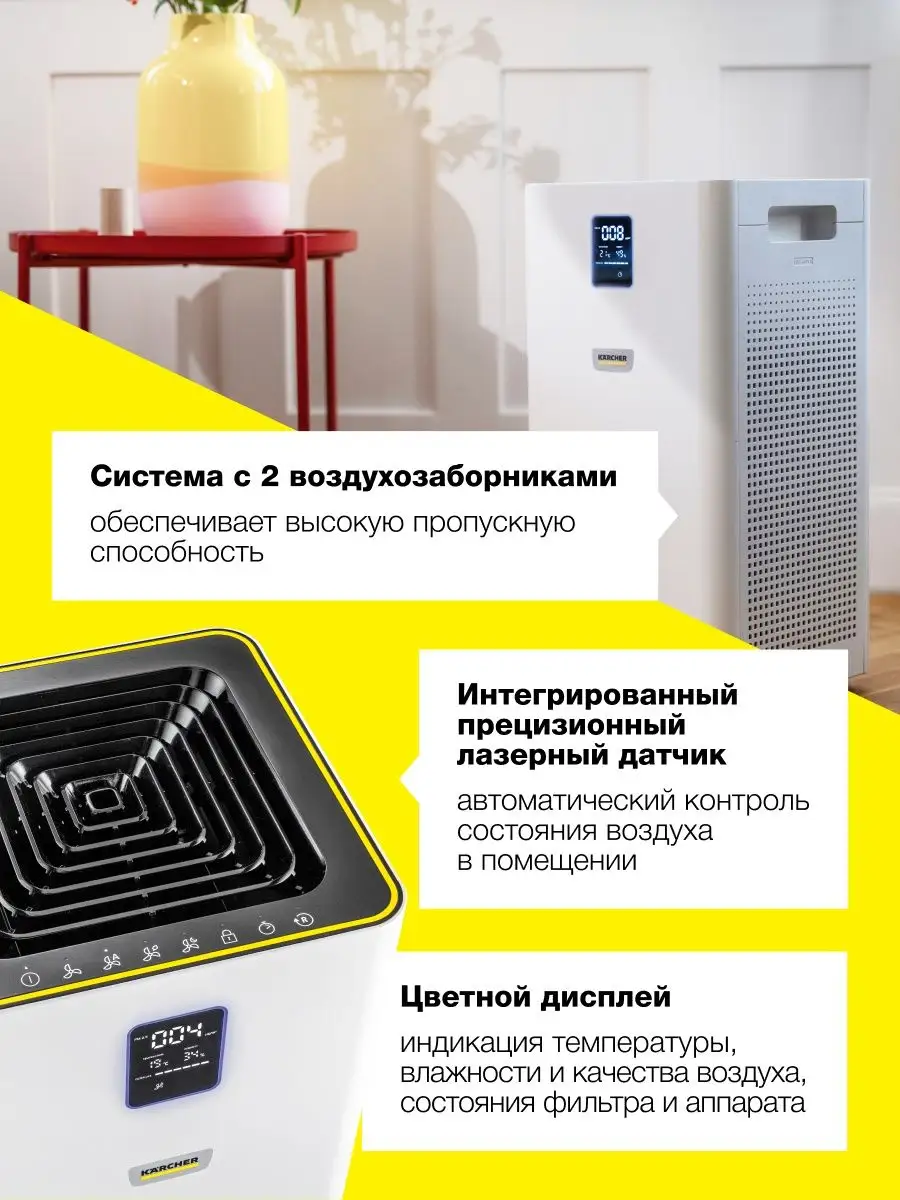 Воздухоочиститель Karcher AF 50 для дома и офиса - фото 2