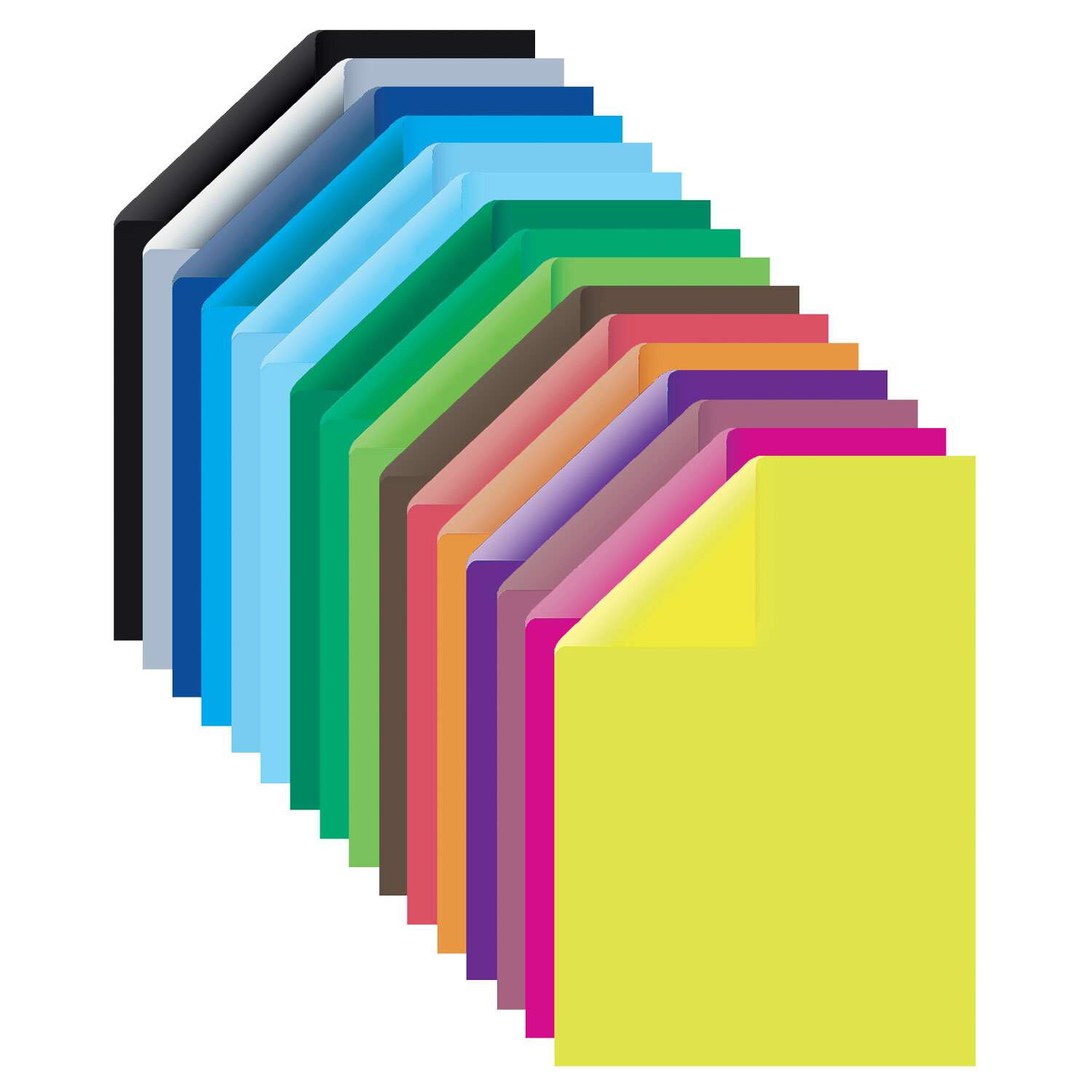Картон цветной Brauberg для школы А4 двусторонний мелованный 16 цветов - фото 3