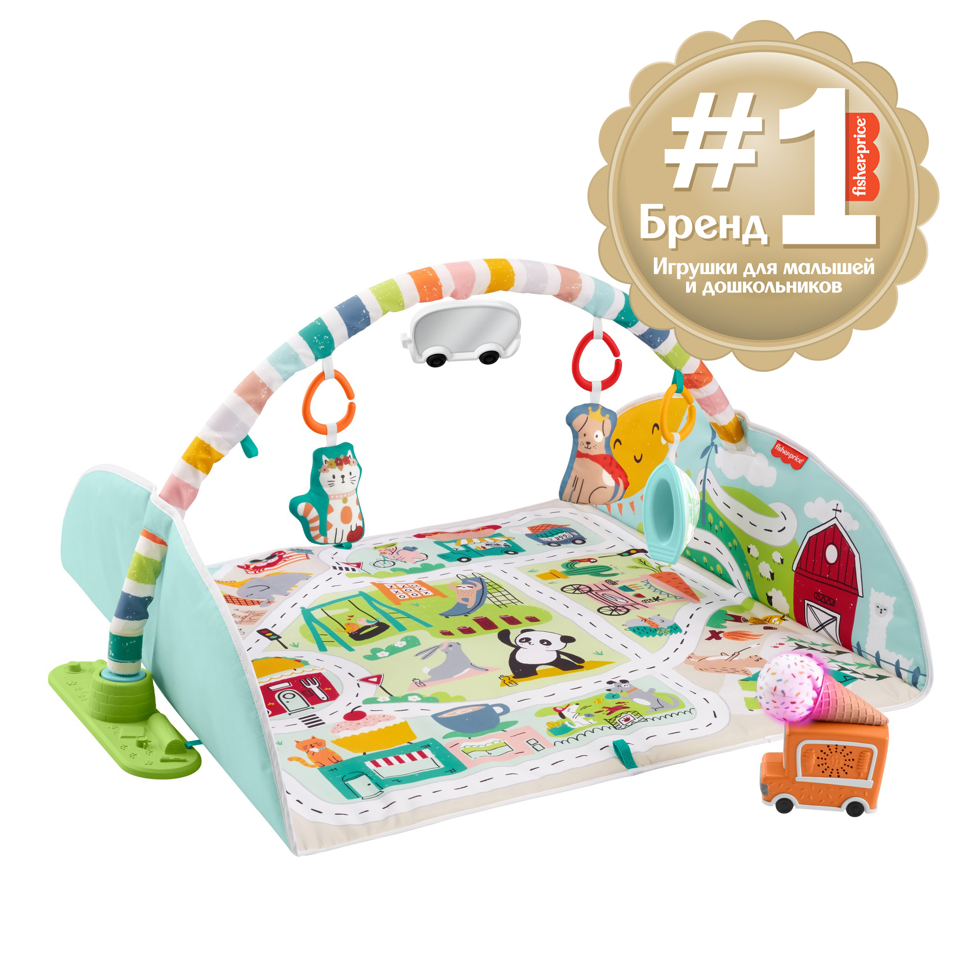 Коврик развивающий Fisher Price большой GJD41 - фото 10