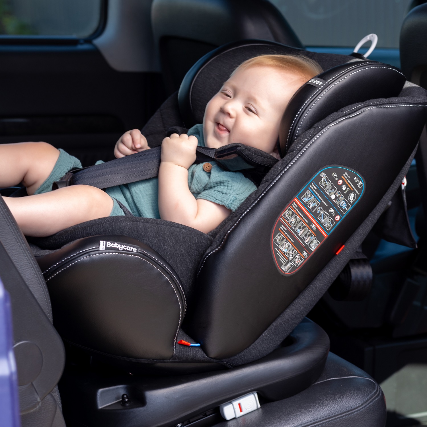 Автокресло BabyCare Shelter ISOFIX черный серый - фото 13