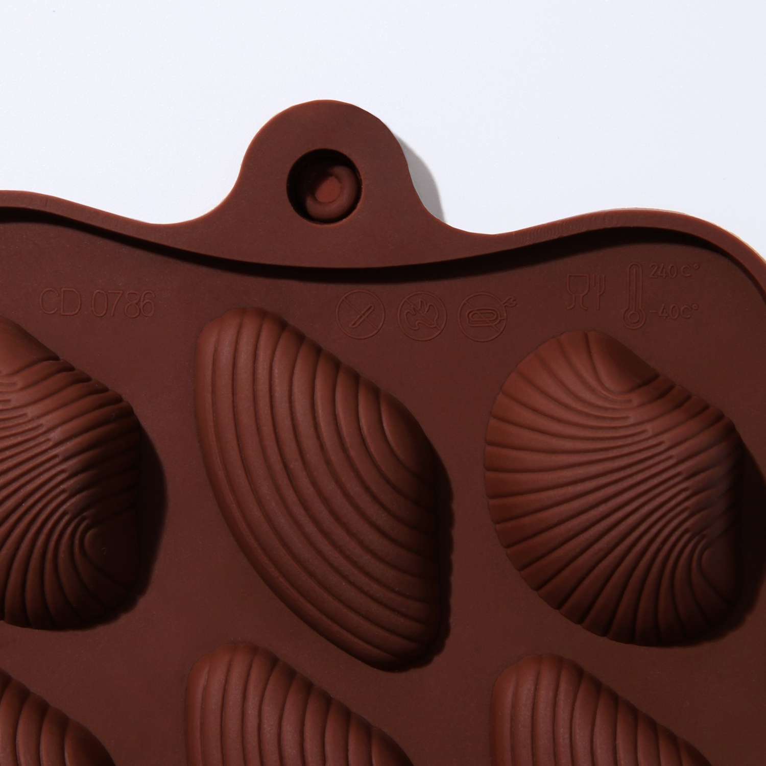 Форма для льда Sima-Land и кондитерских украшений 15 ячеек Ракушки цвет шоколадный - фото 5