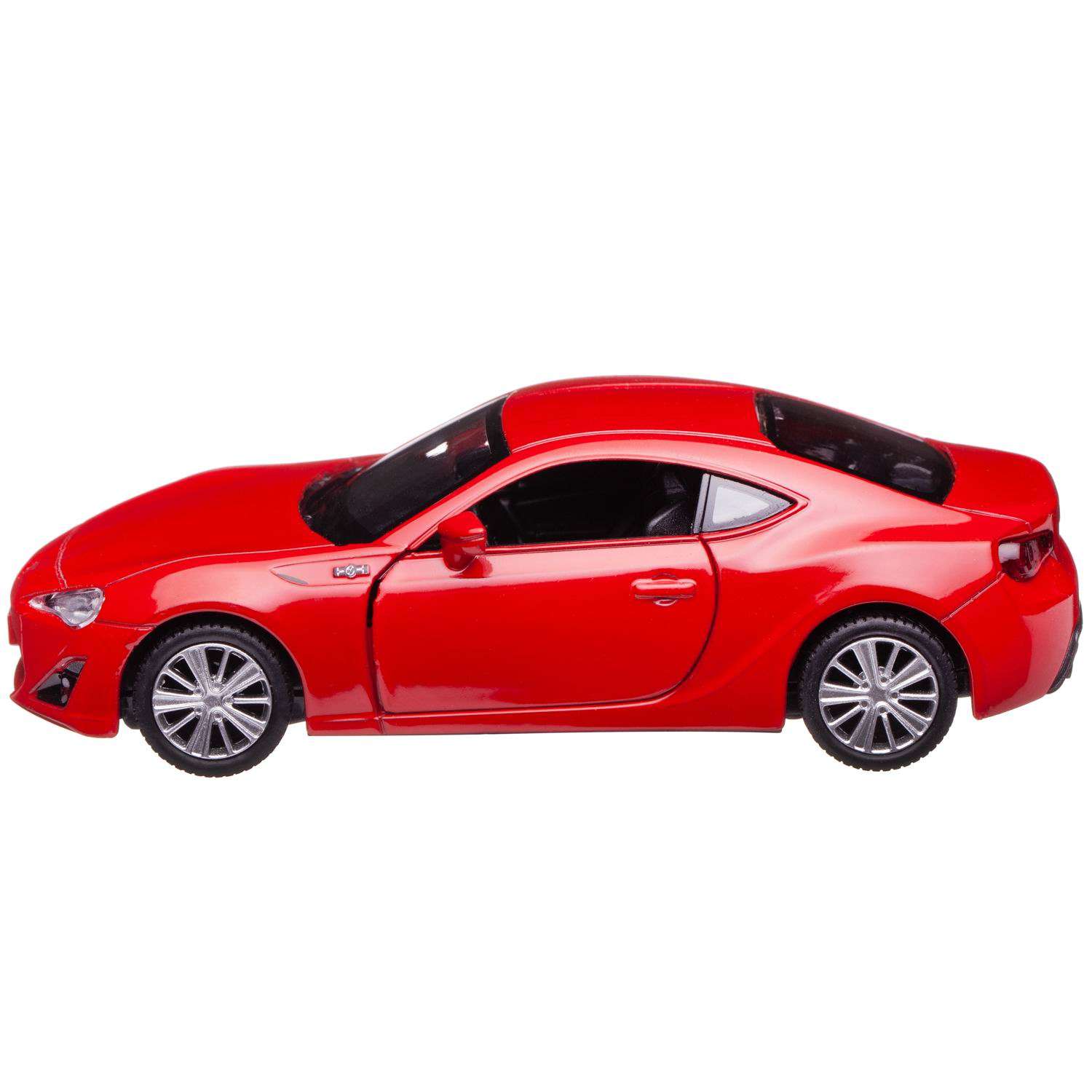 Машина металлическая Uni-Fortune Toyota FT86 цвет красный двери открываются 554020-RD - фото 1