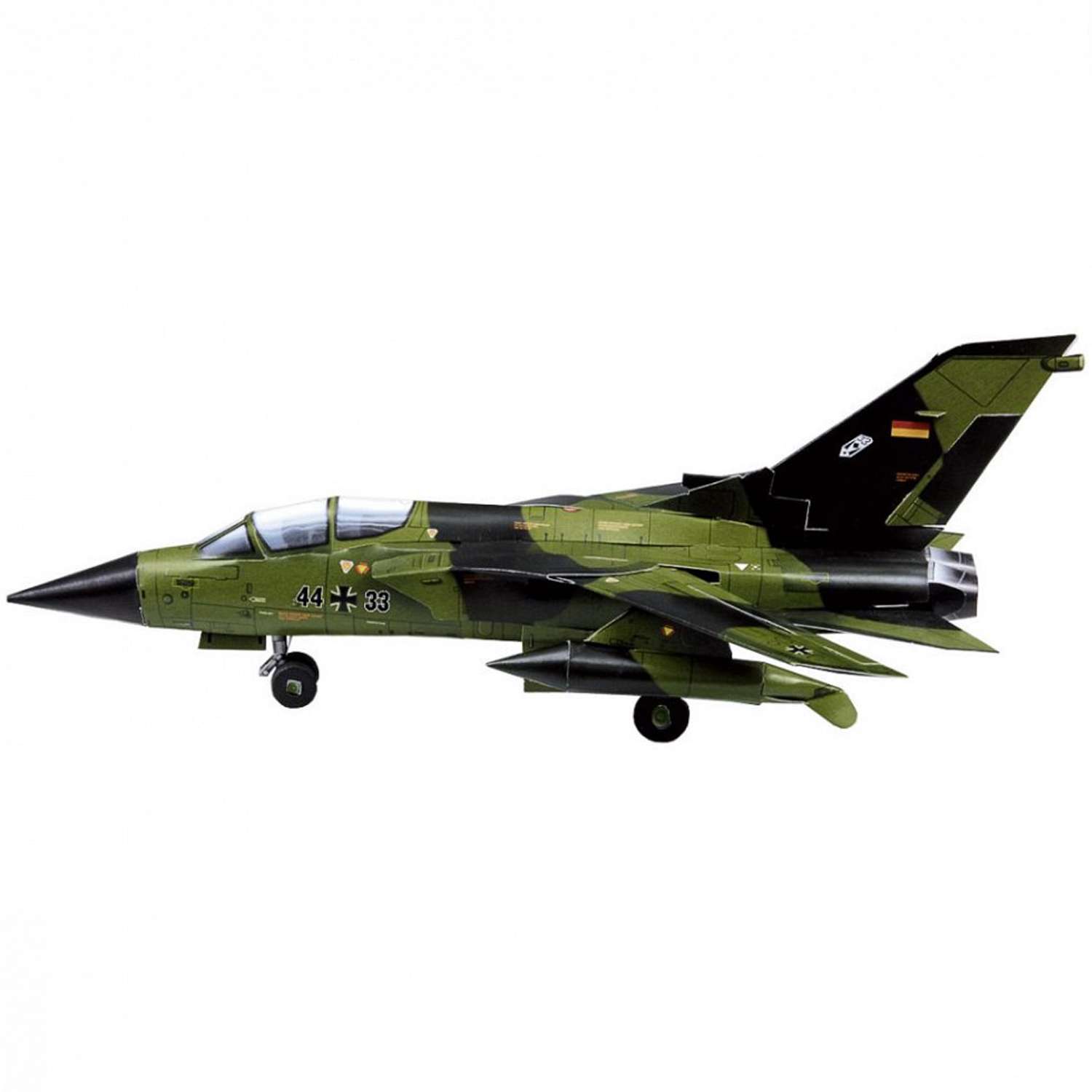 Сборная модель Умная бумага Авиация Истребитель Tornado зеленый 189-01 189-01 - фото 2