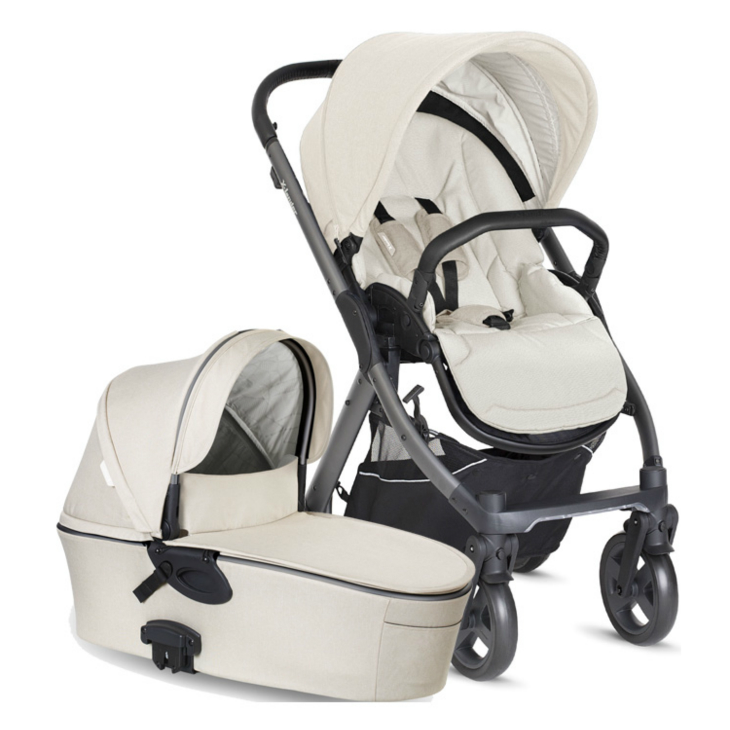 Коляска 2в1 X-Lander X-Pulse Daylight Beige с люлькой X-Pram - фото 1