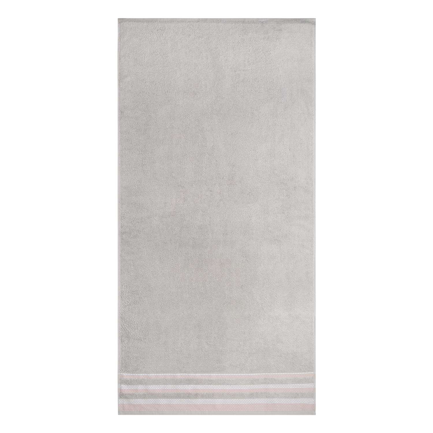 Полотенце махровое LUCKY 70x140 см 100% хлопок серый - фото 4